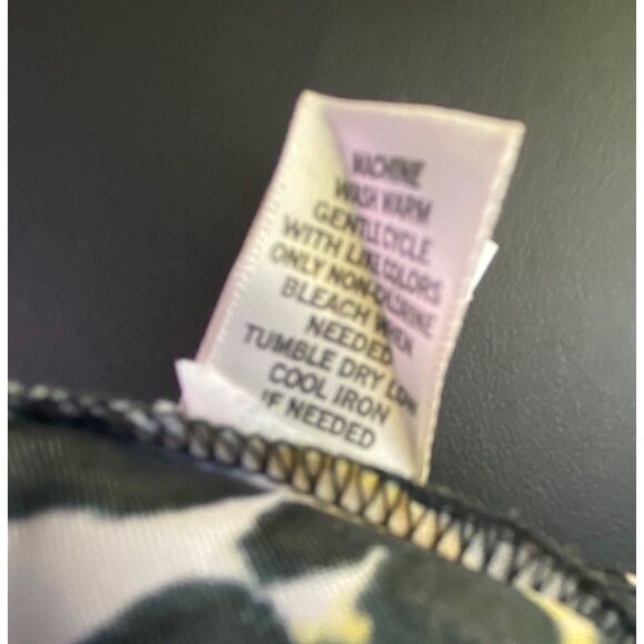 VTG Cache Yellow Black Leopard Print Ruffle Skirt Size 2 Punk Rock Sexy Wild Y2k - Picture 6 of 7